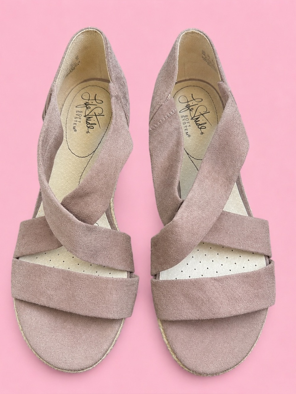 Life Stride Siesta Women's Brown Espadrille Sandals